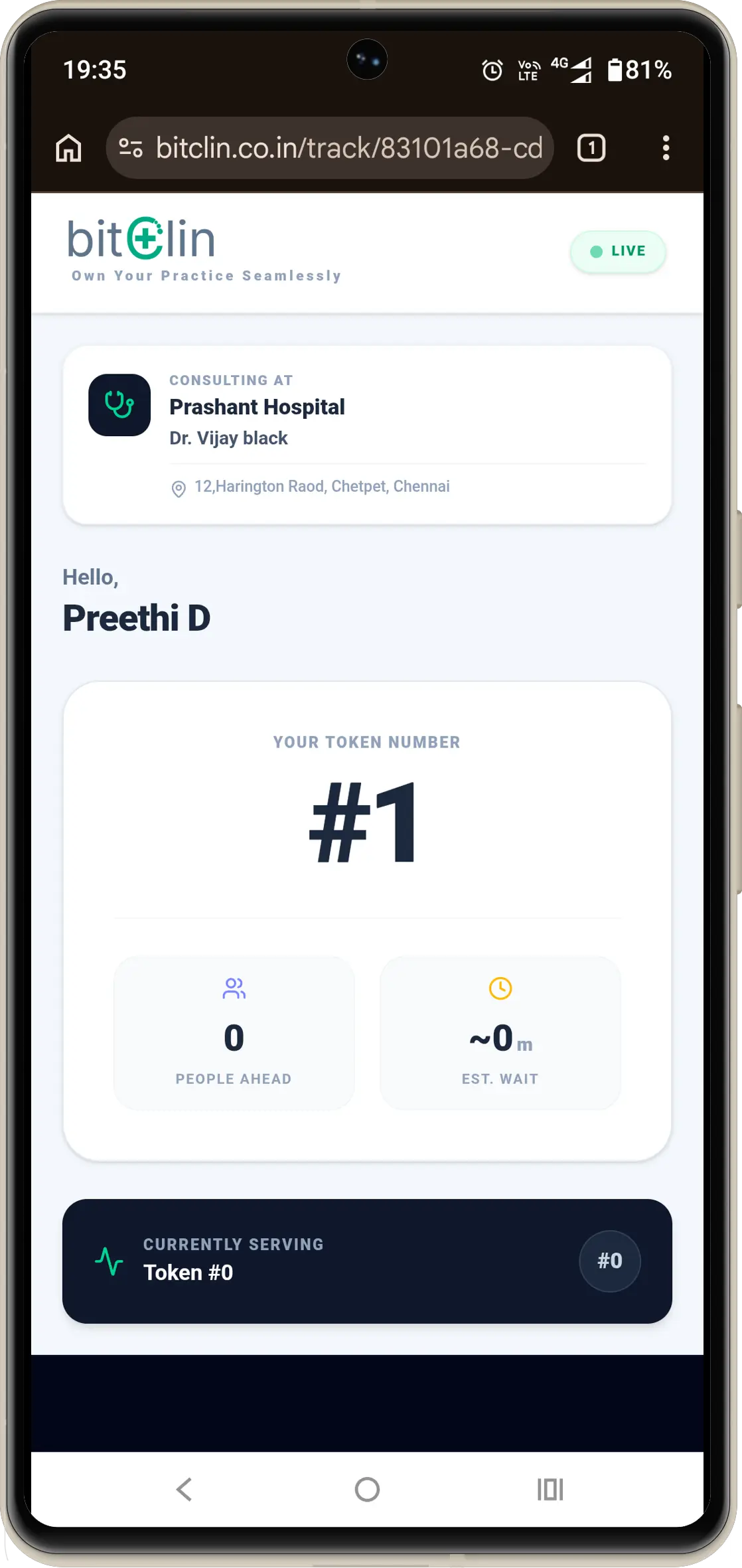 Mobile Token Tracking